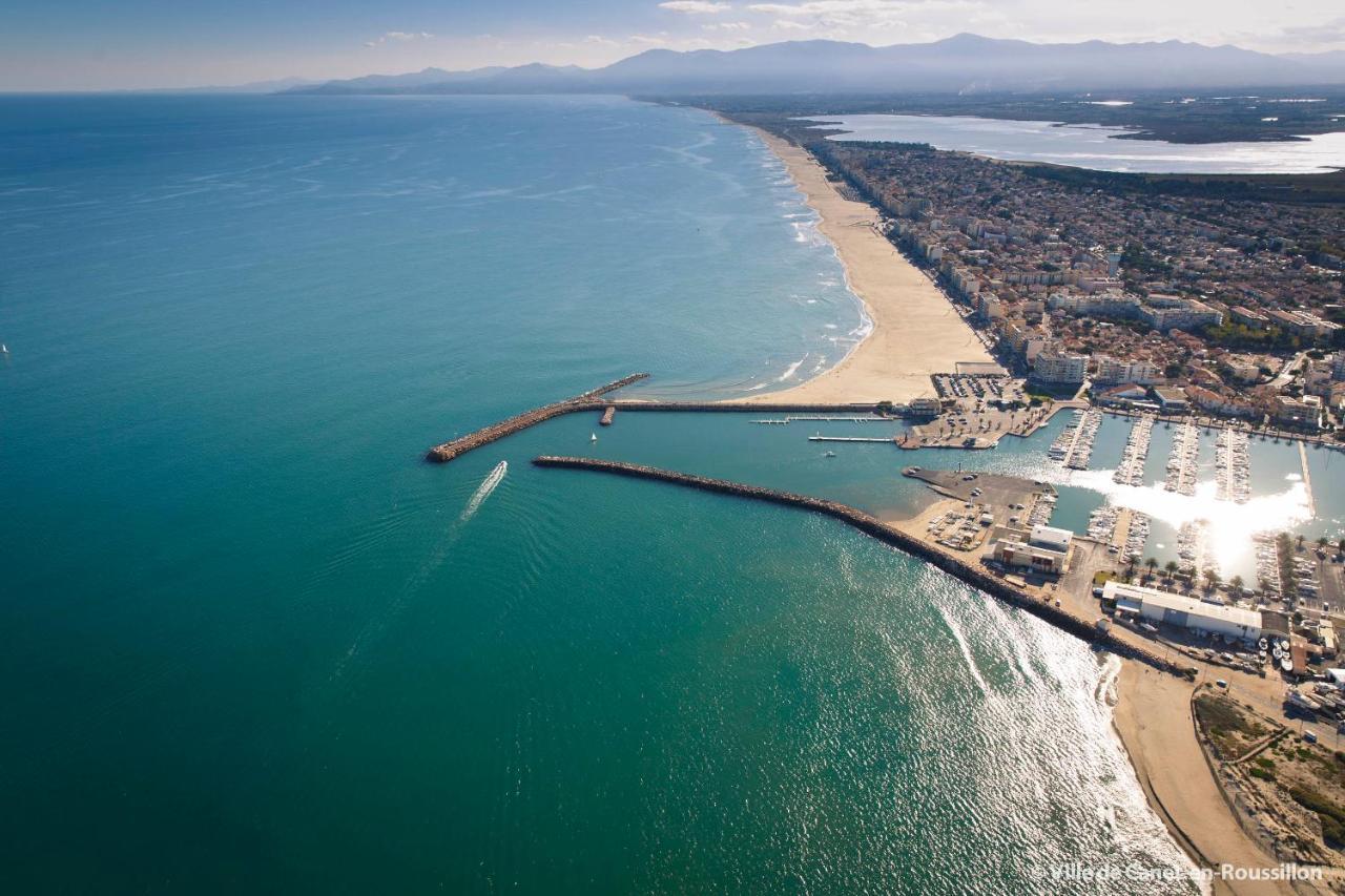 "Mediterranee" Salon Vue Mer Au Coeur De La Ville 10M De La Plage Canet-en-Roussillon Exterior photo